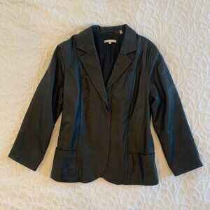 Vince Leather Blazer Medium